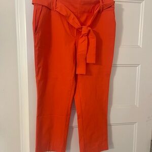 Jules & Leopold Orange Tie-Waist Pants